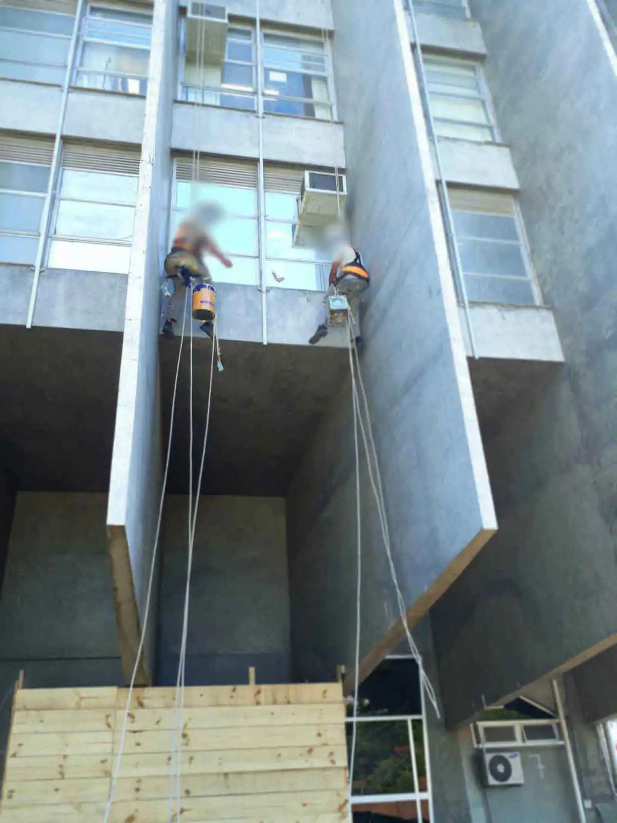 Aplicação de fundo predial torre Tribunal de Justiça Florianópolis
